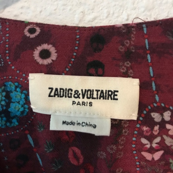 ZADIG & VOLTAIRE Psyche Remus Red Dress EUC - Picture 11 of 16